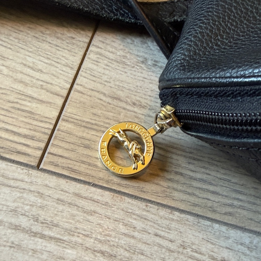 Longchamp Black Leather Backpack - image 4